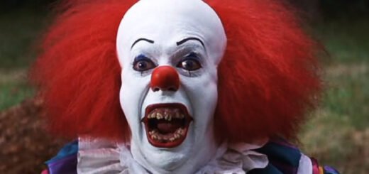photo of a terrifying clown